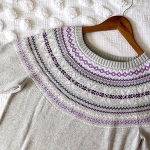 Croft & Barrow Fair Isle Knit Sweater size Medium